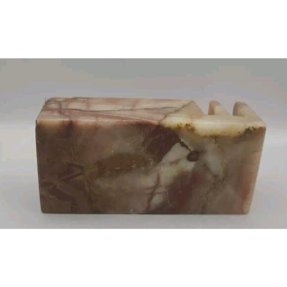 Onyx‎ Stone Ashtray Pen Cigarette Letter Holder Desk Piece - Picture 7 of 7